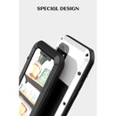 LOVE MEI Metal Shockproof Waterproof Dustproof Protective Case For iPhone 12(Black)
