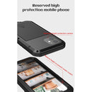 LOVE MEI Metal Shockproof Waterproof Dustproof Protective Case For iPhone 12(Black)
