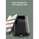 LOVE MEI Metal Shockproof Waterproof Dustproof Protective Case For iPhone 12(Black)