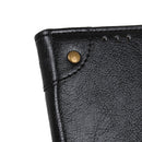 For OPPO F19 / A74 4G Copper Buckle Nappa Texture Horizontal Flip Leather Case with Holder & Card Slots & Wallet(Black)