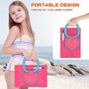 For Samsung Galaxy Tab S8 / Galaxy Tab S7 T870 / T875 Silicone + PC Protective Case with Holder & Shoulder Strap(Rose red+Blue)