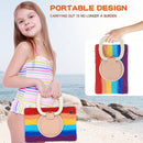 For Samsung Galaxy Tab A7 10.4 (2020) T500 / T505 Silicone + PC Protective Case with Holder & Shoulder Strap(Colorful Red)