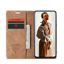 For Xiaomi Redmi Note 10 4G / Note 10s CaseMe 013 Multifunctional Horizontal Flip Leather Case with Holder & Card Slot & Wallet(Brown)