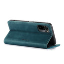 For Xiaomi Redmi Note 10 4G / Note 10s CaseMe 013 Multifunctional Horizontal Flip Leather Case with Holder & Card Slot & Wallet(Blue)