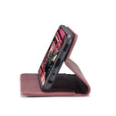 For Xiaomi Redmi Note 10 4G / Note 10s CaseMe 013 Multifunctional Horizontal Flip Leather Case with Holder & Card Slot & Wallet(Wine Red)