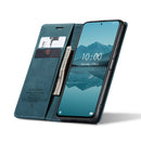 For Xiaomi Redmi Note 10 Pro 4G / Note 10 Pro Max CaseMe 013 Multifunctional Horizontal Flip Leather Case with Holder & Card Slot & Wallet(Blue)