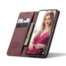 For Xiaomi Redmi Note 10 Pro 4G / Note 10 Pro Max CaseMe 013 Multifunctional Horizontal Flip Leather Case with Holder & Card Slot & Wallet(Wine Red)