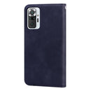 For Xiaomi Redmi Note 10 Pro Frosted Business Magnetic Horizontal Flip PU Leather Case with Holder & Card Slot & Lanyard(Black)