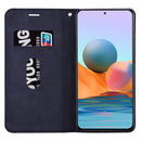 For Xiaomi Redmi Note 10 Pro Frosted Business Magnetic Horizontal Flip PU Leather Case with Holder & Card Slot & Lanyard(Black)