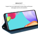 For Xiaomi Redmi Note 10 Pro Frosted Business Magnetic Horizontal Flip PU Leather Case with Holder & Card Slot & Lanyard(Blue)