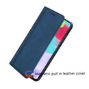 For Xiaomi Redmi Note 10 Pro Frosted Business Magnetic Horizontal Flip PU Leather Case with Holder & Card Slot & Lanyard(Blue)