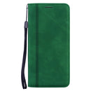 For Xiaomi Redmi Note 10 Pro Frosted Business Magnetic Horizontal Flip PU Leather Case with Holder & Card Slot & Lanyard(Green)