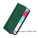For Xiaomi Redmi Note 10 Pro Frosted Business Magnetic Horizontal Flip PU Leather Case with Holder & Card Slot & Lanyard(Green)