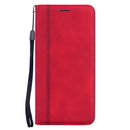 For Xiaomi Redmi Note 10 Pro Frosted Business Magnetic Horizontal Flip PU Leather Case with Holder & Card Slot & Lanyard(Red)
