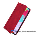 For Xiaomi Redmi Note 10 Pro Frosted Business Magnetic Horizontal Flip PU Leather Case with Holder & Card Slot & Lanyard(Red)