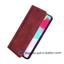 For Xiaomi Redmi Note 10 Pro Frosted Business Magnetic Horizontal Flip PU Leather Case with Holder & Card Slot & Lanyard(Brown)