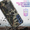 For Samsung Galaxy S21 FE Camouflage Armor Shockproof TPU + PC Magnetic Protective Case with Holder(Army Green)