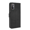 For HTC Desire 21 Pro 5G Solid Color Skin Feel Magnetic Buckle Horizontal Flip Calf Texture PU Leather Case with Holder & Card Slots & Wallet(Black)