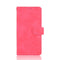 For Samsung Galaxy S21 FE Solid Color Skin Feel Magnetic Buckle Horizontal Flip Calf Texture PU Leather Case with Holder & Card Slots & Wallet(Rose Red)