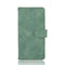 For Samsung Galaxy S21 FE Solid Color Skin Feel Magnetic Buckle Horizontal Flip Calf Texture PU Leather Case with Holder & Card Slots & Wallet(Green)