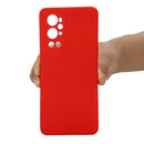 For OnePlus 9 Pro Solid Color Liquid Silicone Dropproof Full Coverage Protective Case(Red)
