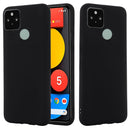 For Google Pixel 5A Solid Color Liquid Silicone Dropproof Full Coverage Protective Case(Black)