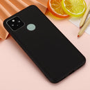 For Google Pixel 5A Solid Color Liquid Silicone Dropproof Full Coverage Protective Case(Black)