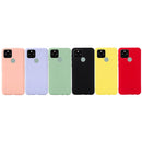 For Google Pixel 5A Solid Color Liquid Silicone Dropproof Full Coverage Protective Case(Black)
