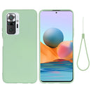 For Xiaomi Redmi Note 10 Pro Max Solid Color Liquid Silicone Dropproof Full Coverage Protective Case(Green)