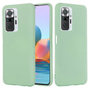 For Xiaomi Redmi Note 10 Pro Max Solid Color Liquid Silicone Dropproof Full Coverage Protective Case(Green)