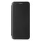 For Samsung Galaxy S21 FE Carbon Fiber Texture Magnetic Horizontal Flip TPU + PC + PU Leather Case with Card Slot(Black)