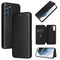 For Samsung Galaxy S21 FE Carbon Fiber Texture Magnetic Horizontal Flip TPU + PC + PU Leather Case with Card Slot(Black)