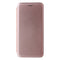 For Samsung Galaxy S21 FE Carbon Fiber Texture Magnetic Horizontal Flip TPU + PC + PU Leather Case with Card Slot(Pink)