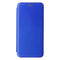 For Samsung Galaxy S21 FE Carbon Fiber Texture Magnetic Horizontal Flip TPU + PC + PU Leather Case with Card Slot(Blue)