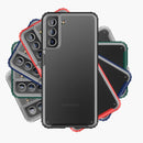 For Samsung Galaxy S21 FE Four-corner Shockproof TPU + PC Protective Case(Black)