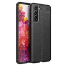 For Samsung Galaxy S21 FE Litchi Texture TPU Shockproof Case(Black)