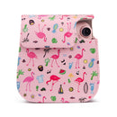 Flamingo Pattern Camera Bag with Shoulder Strap for Fujifilm Instax mini 11(Watermelon)