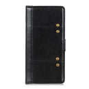 For Samsung Galaxy S21 FE Peas Crazy Horse Texture Horizontal Flip Leather Case with Holder & Card Slots & Wallet(Black)