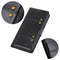 For Samsung Galaxy S21 FE Peas Crazy Horse Texture Horizontal Flip Leather Case with Holder & Card Slots & Wallet(Black)