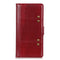 For Samsung Galaxy S21 FE Peas Crazy Horse Texture Horizontal Flip Leather Case with Holder & Card Slots & Wallet(Red)