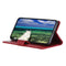 For Samsung Galaxy S21 FE Peas Crazy Horse Texture Horizontal Flip Leather Case with Holder & Card Slots & Wallet(Red)
