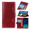 For Samsung Galaxy S21 FE Peas Crazy Horse Texture Horizontal Flip Leather Case with Holder & Card Slots & Wallet(Red)