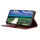 For Samsung Galaxy S21 FE Peas Crazy Horse Texture Horizontal Flip Leather Case with Holder & Card Slots & Wallet(Brown)