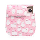 Painted Series Camera Bag with Shoulder Strap for Fujifilm Instax mini 11(Pink Sheep)