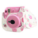 Painted Series Camera Bag with Shoulder Strap for Fujifilm Instax mini 11(Peach)