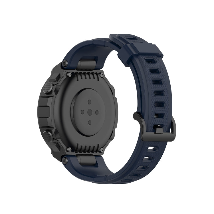 For Amazfit T-Rex Pro / Amazfit T-Rex Silicone Watch Band with Dismantling Tools, One Size(Navy Blue)