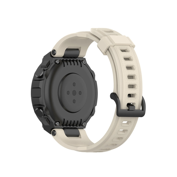 For Amazfit T-Rex Pro / Amazfit T-Rex Silicone Watch Band with Dismantling Tools, One Size(Beige)