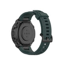 For Amazfit T-Rex Pro / Amazfit T-Rex Silicone Watch Band with Dismantling Tools, One Size(Olive Green)