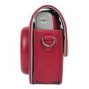 Solid Color PU Camera Bag with Shoulder Strap for Fujifilm Instax mini 90(Red)