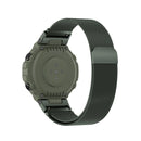 For Amazfit T-Rex Pro / Amazfit T-Rex Milanese Magnetic Metal Watch Band(Olive Green)
